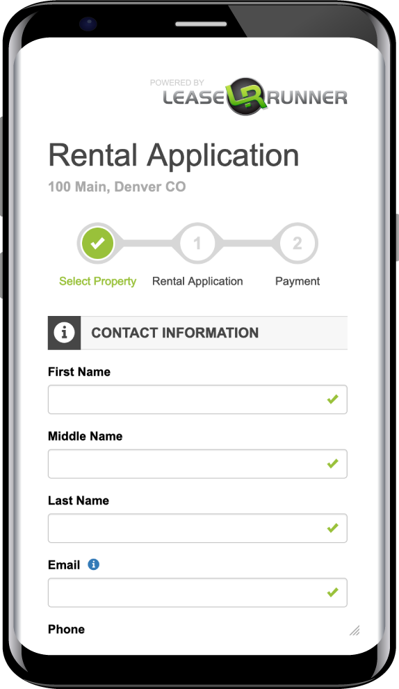 LeaseRunner Rental Application