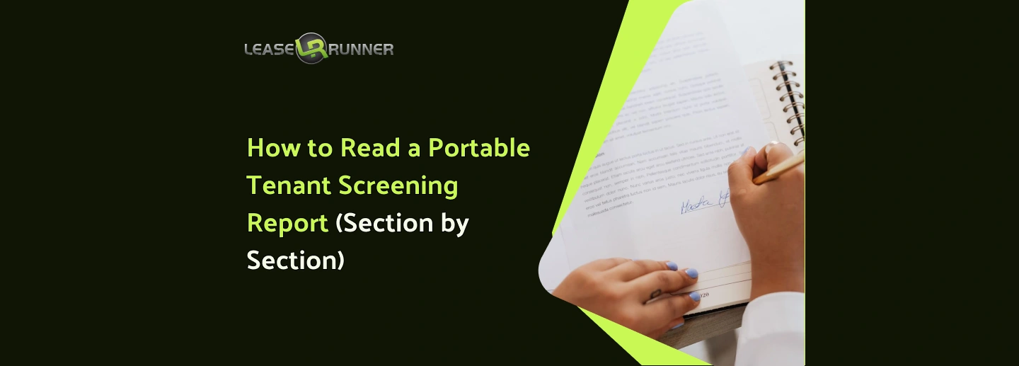 How to Read a Portable Tenant Screening Report (Section by Section)