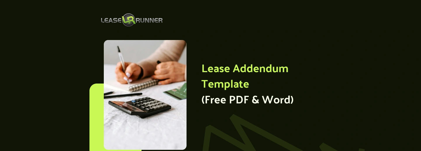 Lease Addendum Template (Free PDF & Word) for Landlords and Tenants