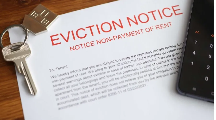  Eviction process starts if rent isn’t paid on time