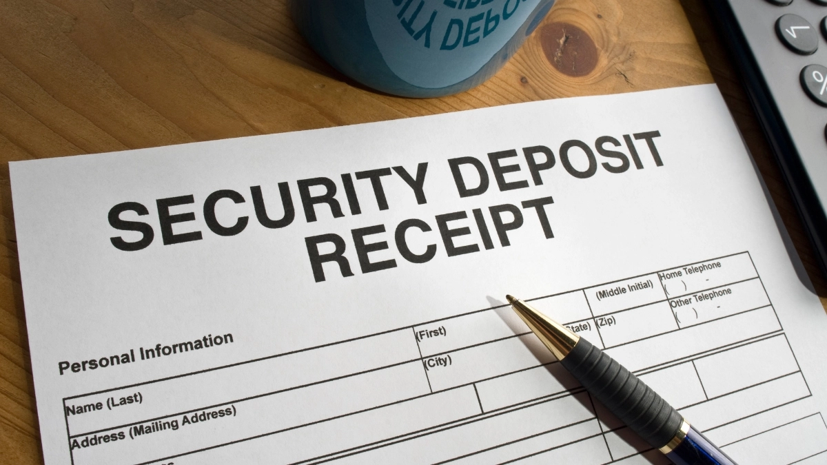 What is a rental security deposit receipt