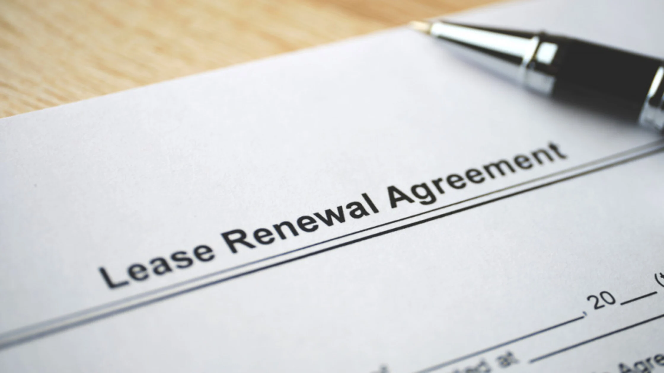 Renew a lease agreement overview