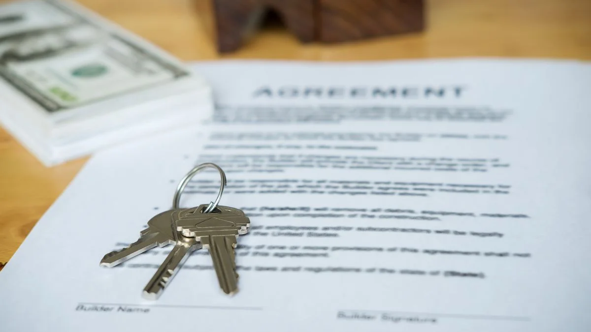 Checklist of key sections in a room lease agreement