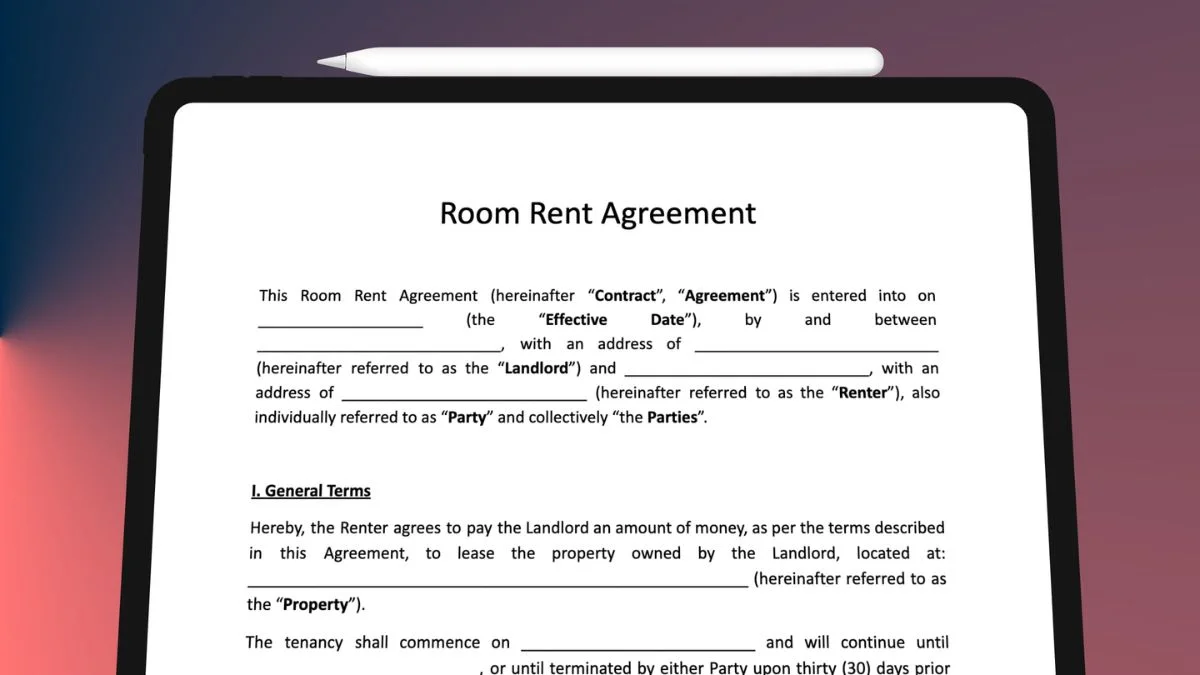how to create a room lease agreement