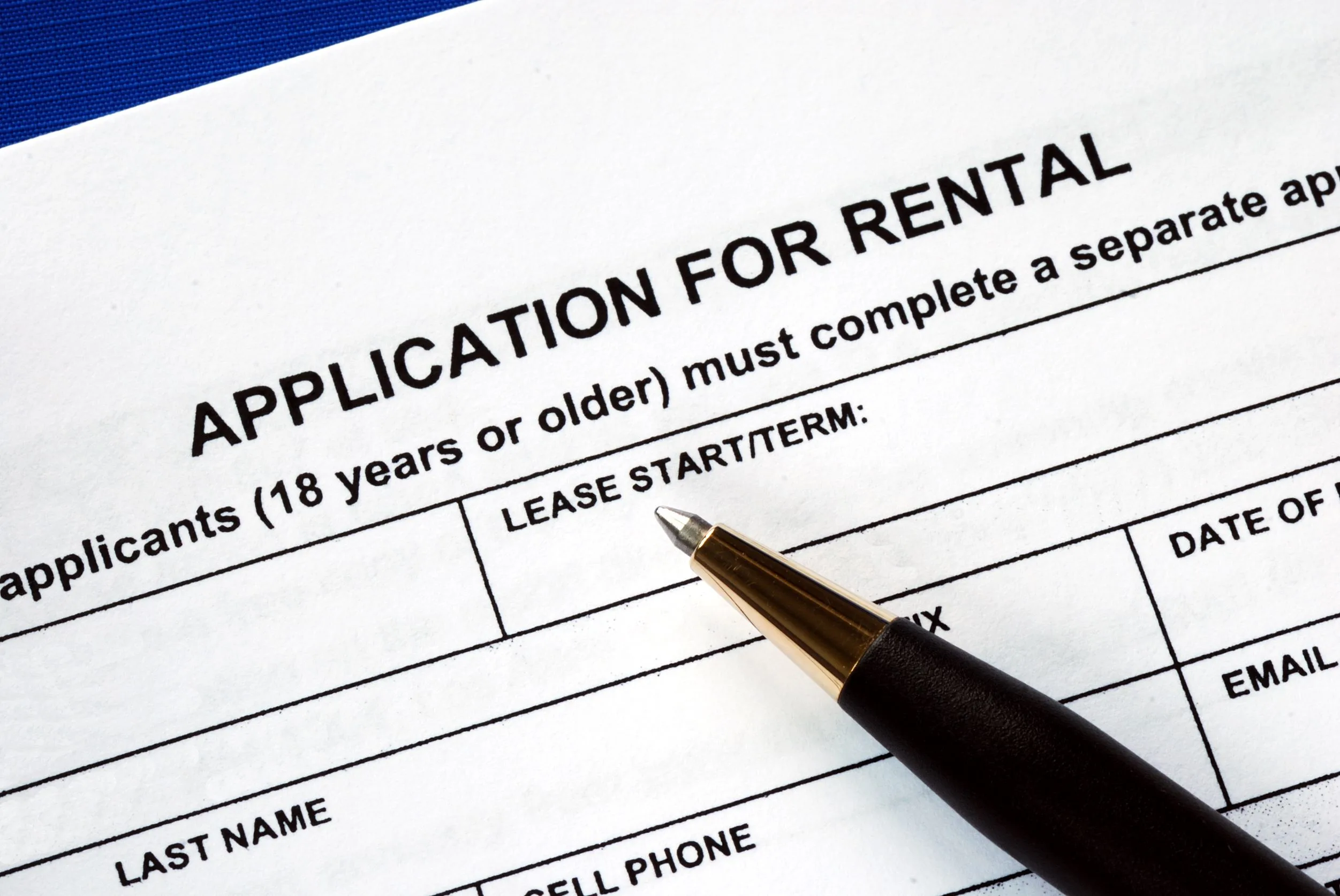 Rental application questions