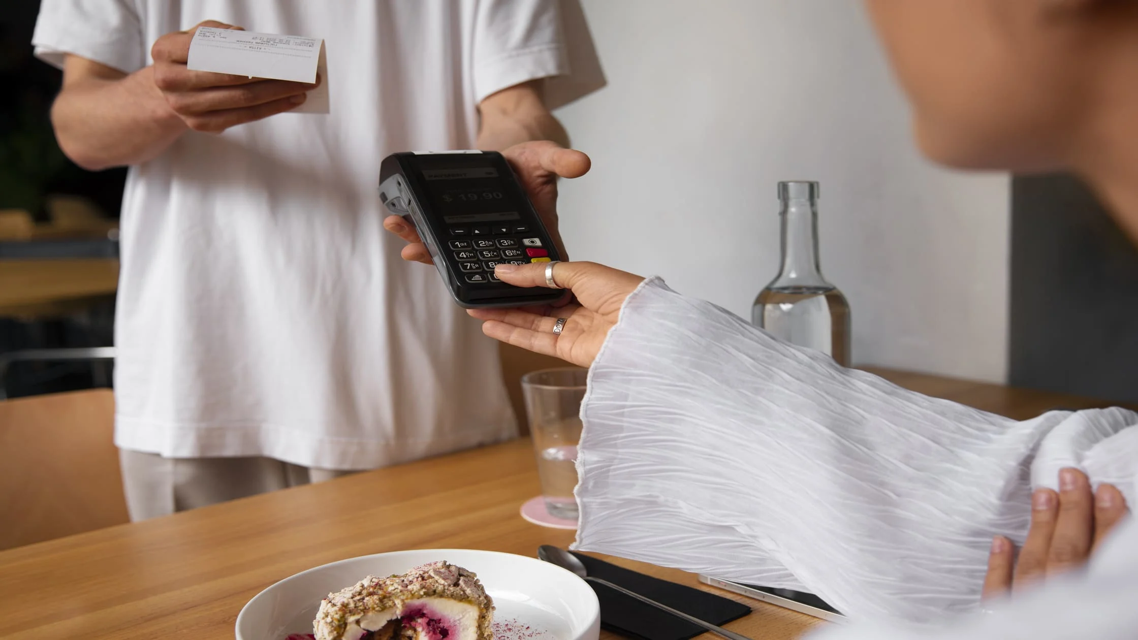 Clear rent receipt with tenant and landlord information