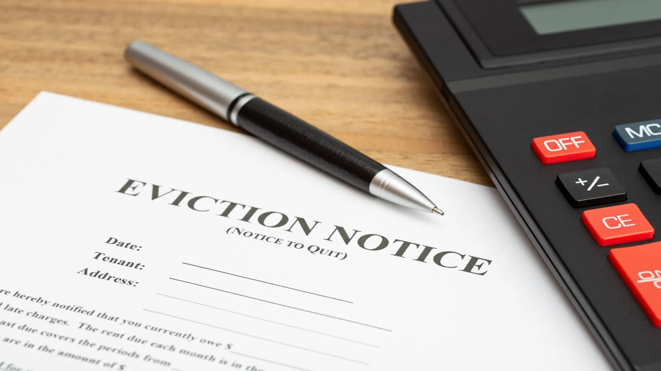 Eviction notice overview